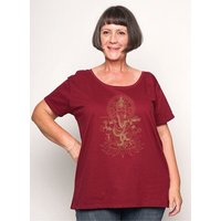 Peaces.bio - handbedruckte Biomode Loosefit Shirt Ganesha Damen