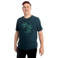 Hirschkind Männershirt "Kastanie" dunkelgrün – Made in Kenia & handbedruckt in Berlin