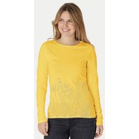 Peaces.bio - handbedruckte Biomode Langarmshirt Damen Mystic Iris