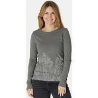 Peaces.bio - handbedruckte Biomode Langarmshirt Damen Mystic Iris