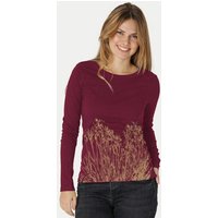 Peaces.bio - handbedruckte Biomode Langarmshirt Damen Mystic Iris