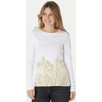 Peaces.bio - handbedruckte Biomode Langarmshirt Damen Mystic Iris