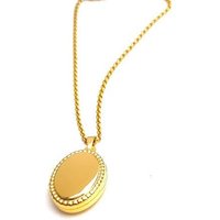 MOANINA Kette Medaillon Sara - 925 Silber/18k Gold Vermeil - 3 Längen