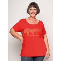 Peaces.bio - handbedruckte Biomode Loosefit Shirt Damen Leopard