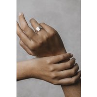 Jyoti - Fair Works Ring Patthar Messing/ Silber