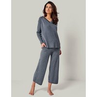 YOU LOOK PERFECT Merino Loungewear Set „Strickpullover Dorina & Strickhose Dana"