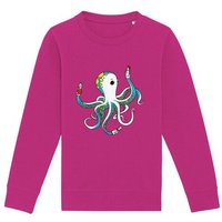 Spangeltangel Kinder-Sweatshirt "Oktopus", bedruckt,