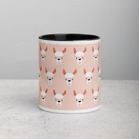 PepMelon Lama Tasse mit Farbe innen, Be Llamazing, lustige Lama Weihnachtstasse