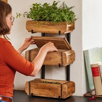 Die Stadtgärtner Set: 3 Ziegelformen mit Ständer
