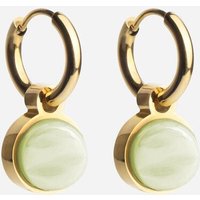 ALEXASCHA Gold Creolen mit Anhänger | Mix & Match