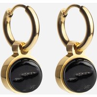 ALEXASCHA Gold Creolen mit Anhänger | Mix & Match