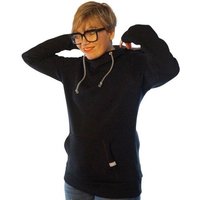 WASNI Frauen-Hoodie mit Schalkragen, made in Esslingen aus GOTS-zertifizierter Bio-Baumwolle
