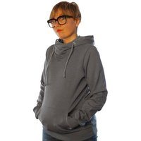 WASNI Frauen-Hoodie mit Schalkragen, made in Esslingen aus GOTS-zertifizierter Bio-Baumwolle