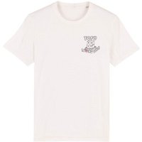 roots of compassion T-Shirt Tofu Lovers Club bio & fair & vegan - weiter Schnitt - veggie, Vegetarier, Veganer