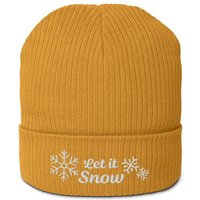 PepMelon Let it snow bestickte Bio-Rippmütze