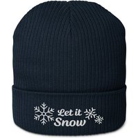 PepMelon Let it snow bestickte Bio-Rippmütze