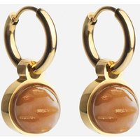 ALEXASCHA Gold Creolen mit Anhänger | Mix & Match