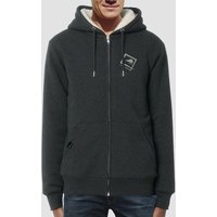 little kiwi Herren Hoodie, "Eingerahmt", Dark Heather Grey