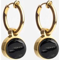 ALEXASCHA Gold Clip Creolen mit Anhänger | Mix & Match