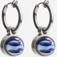 ALEXASCHA Silber Clip Creolen mit Anhänger | Mix & Match