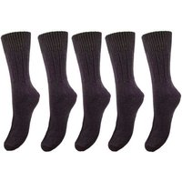 Bruno Barella Winter Thermo Socken mit Schafwolle und Alpakawolle 5er Set