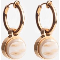 ALEXASCHA Roségold Clip Creolen mit Anhänger | Mix & Match
