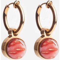 ALEXASCHA Roségold Clip Creolen mit Anhänger | Mix & Match