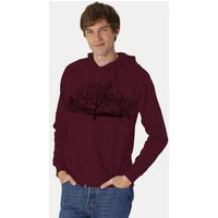 Peaces.bio - handbedruckte Biomode Zip-Hoodie Landscape Herren