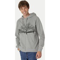 Peaces.bio - handbedruckte Biomode Zip-Hoodie Landscape Herren