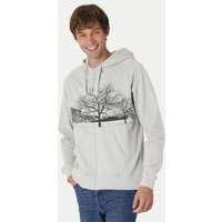 Peaces.bio - handbedruckte Biomode Zip-Hoodie Landscape Herren