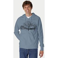 Peaces.bio - handbedruckte Biomode Zip-Hoodie Landscape Herren