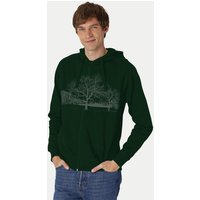 Peaces.bio - handbedruckte Biomode Zip-Hoodie Landscape Herren