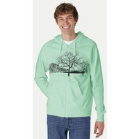 Peaces.bio - handbedruckte Biomode Zip-Hoodie Landscape Herren