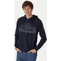 Peaces.bio - handbedruckte Biomode Zip-Hoodie Landscape Herren