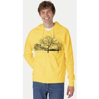 Peaces.bio - handbedruckte Biomode Zip-Hoodie Landscape Herren