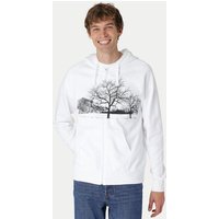 Peaces.bio - handbedruckte Biomode Zip-Hoodie Landscape Herren