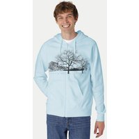 Peaces.bio - handbedruckte Biomode Zip-Hoodie Landscape Herren