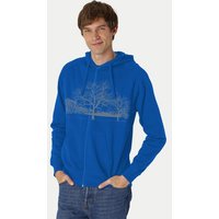 Peaces.bio - handbedruckte Biomode Zip-Hoodie Landscape Herren