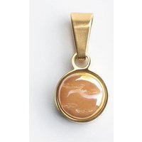 ALEXASCHA Kettenanhänger aus Glas | Mix & Match Charms | Gold