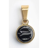 ALEXASCHA Kettenanhänger aus Glas | Mix & Match Charms | Gold