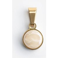 ALEXASCHA Kettenanhänger aus Glas | Mix & Match Charms | Gold