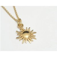 BELLYBIRD Jewellery Halskette - Sonne, Anhänger in Silber/ Silber vergoldet