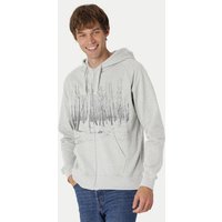 Peaces.bio - handbedruckte Biomode Herren Zip-Hoodie Woodland