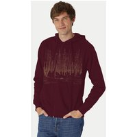 Peaces.bio - handbedruckte Biomode Herren Zip-Hoodie Woodland