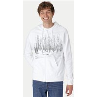 Peaces.bio - handbedruckte Biomode Herren Zip-Hoodie Woodland