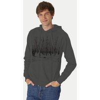Peaces.bio - handbedruckte Biomode Herren Zip-Hoodie Woodland