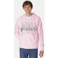 Peaces.bio - handbedruckte Biomode Herren Zip-Hoodie Woodland
