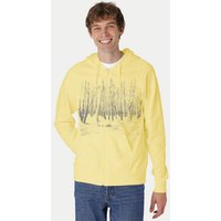 Peaces.bio - handbedruckte Biomode Herren Zip-Hoodie Woodland