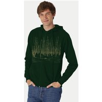 Peaces.bio - handbedruckte Biomode Herren Zip-Hoodie Woodland