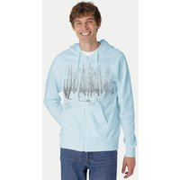 Peaces.bio - handbedruckte Biomode Herren Zip-Hoodie Woodland